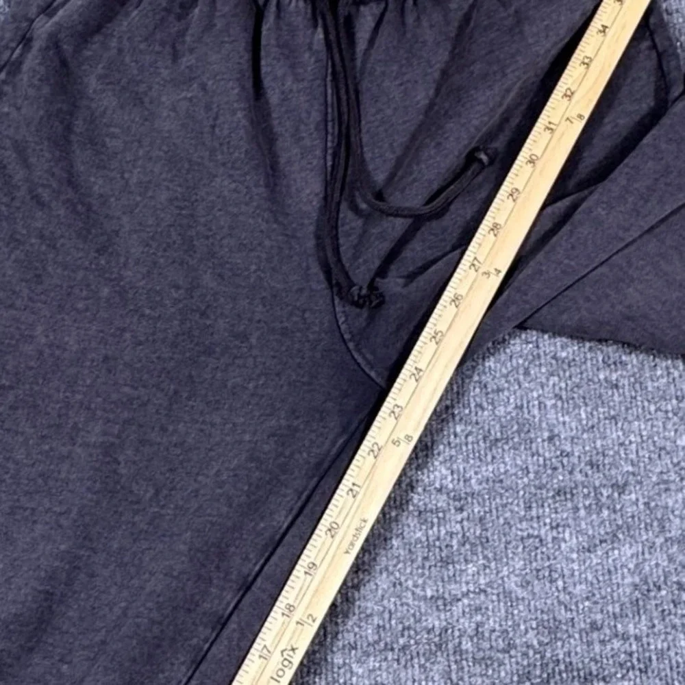 Zara Womens Wide Leg Sweatpants Faded Black 100% Cotton Raw Hem Size S Small - Picture 7 of 7